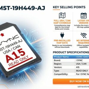 Lincoln B15 Navigation SD Card SYNC2 USA & Mexico 2024