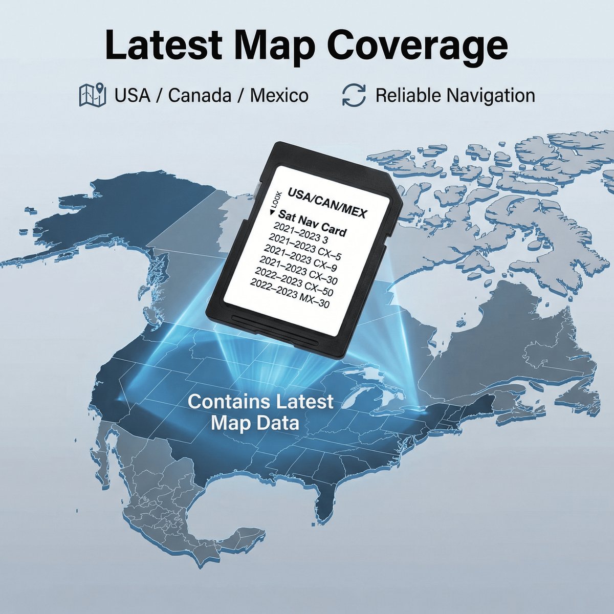 Mazda 2024 USA Canada Mexico GPS Navigation SD Card DRVR66EZ1