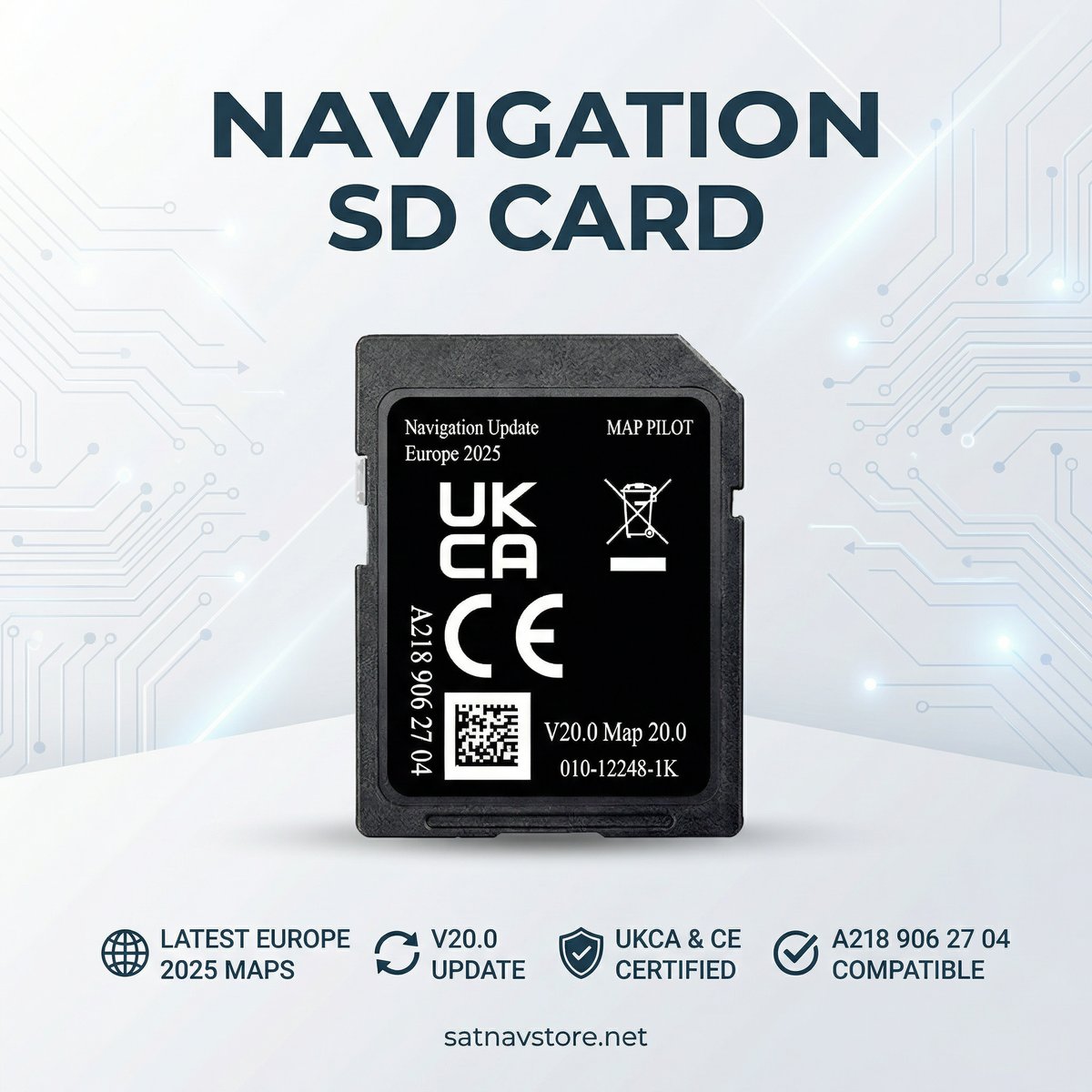 Mercedes Garmin A218 V20 NTG 5 Star 1 2025 GPS Navigation SD Card